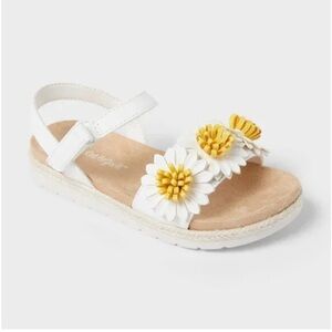 Toddler Girls Abbie Daisy Sandals - Cat & Jack™: Floral, Hook-and-Loop Closure